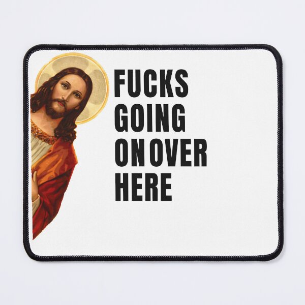 Item preview, Funny Jesus Meme Jesus Peeking Around Corner designed and sold by Eh Plus Designs.
