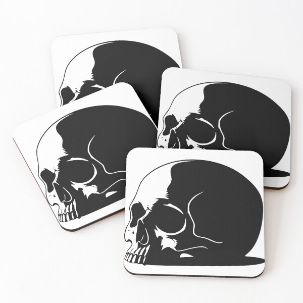 Item preview, Quiet Omen Skull — Bold Black Silhouette designed and sold by zamew.