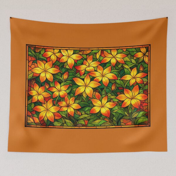 Item preview, Orange and Yellow Stained Glass designed and sold by DonnaMariePhoto.