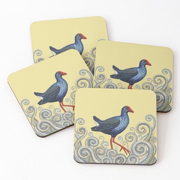 Item preview, Embroidered Pukeko Bird – Faux Stitch  designed and sold by MvuuStudio.