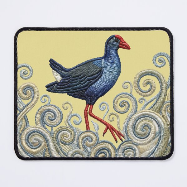 Item preview, Embroidered Pukeko Bird – Faux Stitch designed and sold by MvuuStudio.