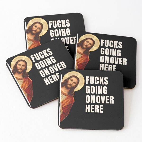 Item preview, Funny Jesus Meme Jesus Peeking Around Corner designed and sold by Eh Plus Designs.