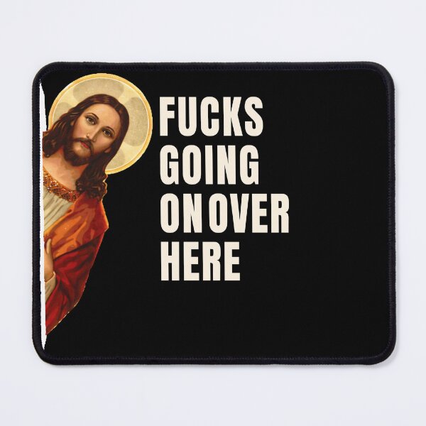 Item preview, Funny Jesus Meme Jesus Peeking Around Corner designed and sold by Eh Plus Designs.