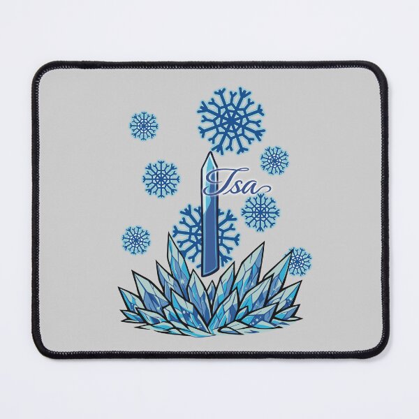 Item preview, Isa -Ice -Blue Icy Snowflakes and Crystals designed and sold by CowlyCryptik.
