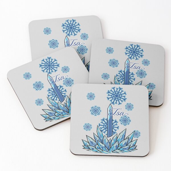 Item preview, Isa -Ice -Blue Icy Snowflakes and Crystals  designed and sold by CowlyCryptik.