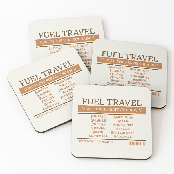Item preview, Fuel Travel With The Perfect Brew Coffee Graphic designed and sold by Bold & Brewed.