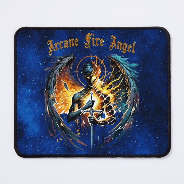 Item preview, Arcane Fire Angel — Celestial Warrior of Flame & Light designed and sold by MysticOzzy.