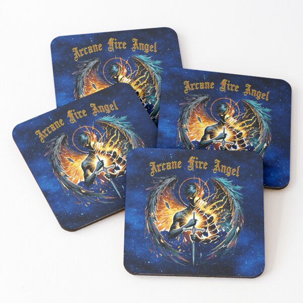 Item preview, Arcane Fire Angel — Celestial Warrior of Flame & Light designed and sold by MysticOzzy.