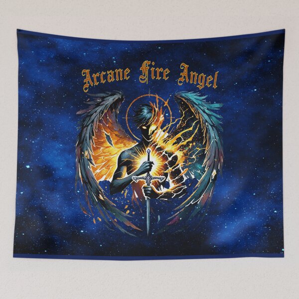 Item preview, Arcane Fire Angel — Celestial Warrior of Flame & Light designed and sold by MysticOzzy.