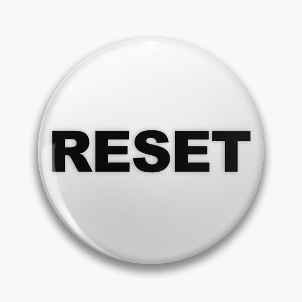 Item preview, RESET — Black Minimal Bold Type Statement designed and sold by WORDPAUSE.