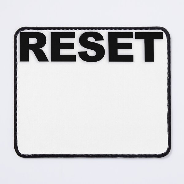 Item preview, RESET — Black Minimal Bold Type Statement designed and sold by WORDPAUSE.