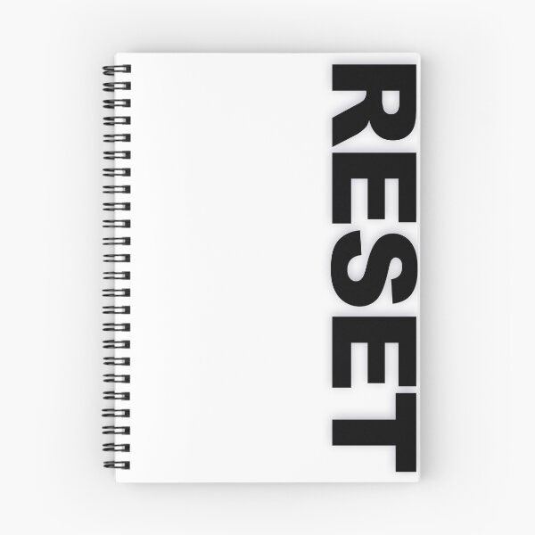 Item preview, RESET — Black Minimal Bold Type Statement designed and sold by WORDPAUSE.