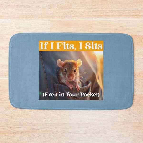 Item preview, If I Fits, I Sits Pet Rat designed and sold by Sachie's Studio.
