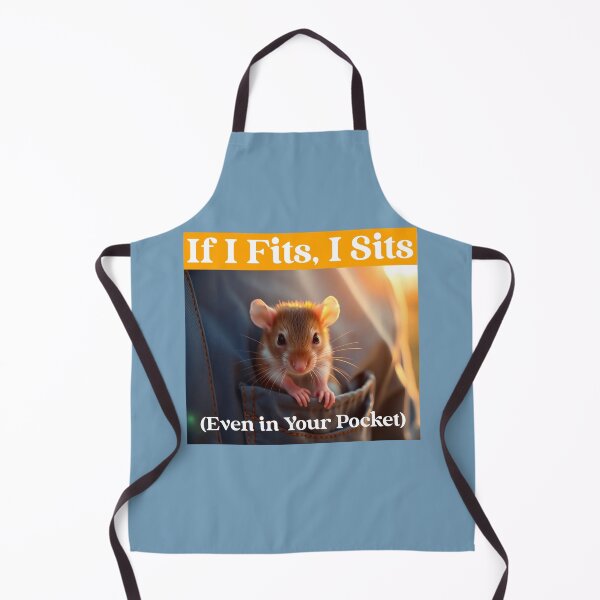 Item preview, If I Fits, I Sits Pet Rat designed and sold by Sachie's Studio.