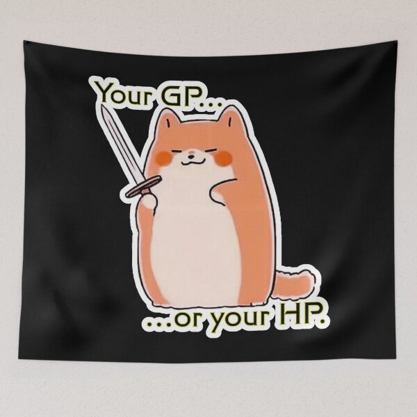 Item preview, Barkeus - Your GP or your HP designed and sold by Newdlebobs.