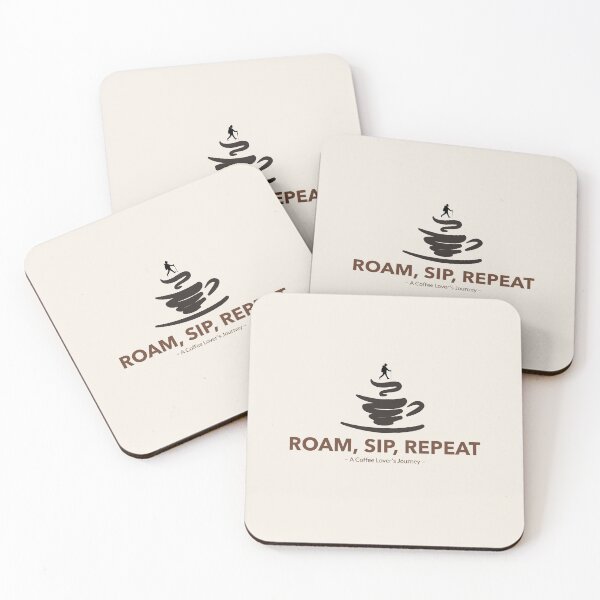 Item preview, Roam, Sip, Repeat: A Coffee Lover's Journey Travel Graphic designed and sold by Bold & Brewed.