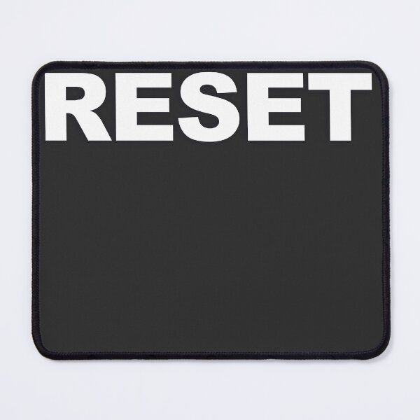 Item preview, RESET — White Minimal Bold Type Statement designed and sold by WORDPAUSE.