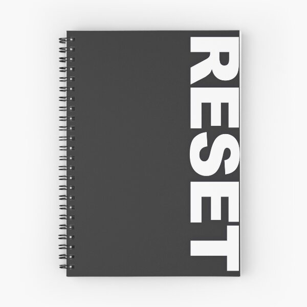 Item preview, RESET — White Minimal Bold Type Statement designed and sold by WORDPAUSE.