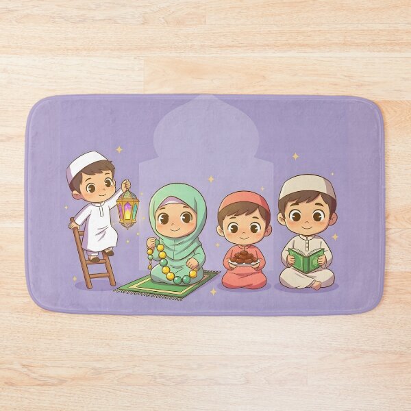 Item preview, Ramadan Kareem Cute Family Illustration - Islamic Lanterns and Dates designed and sold by WowDezign.