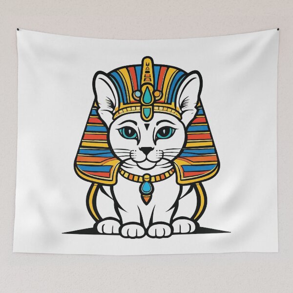 Item preview, Cute Pharaoh Cat: Ancient Egypt Bastet Art | Ancient Egypt Art designed and sold by GulfSignature.