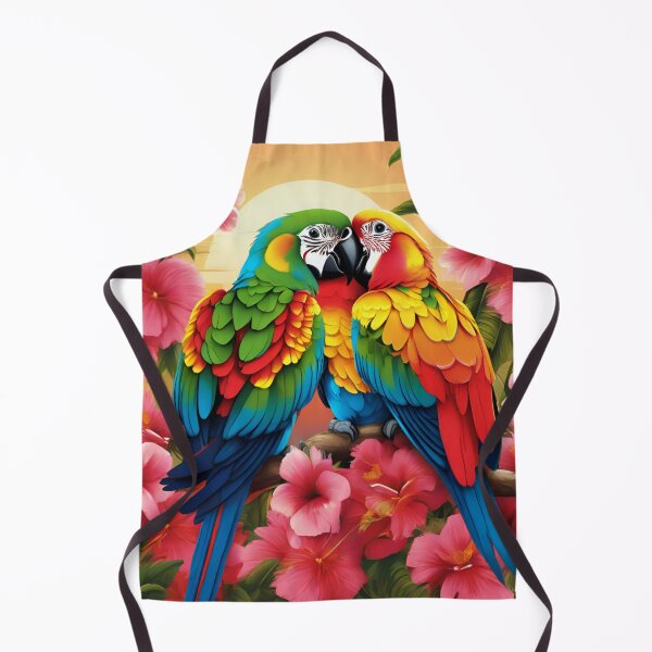 Item preview, Tropical Sunset Macaw Love Pair designed and sold by CASASIS_MERCH.