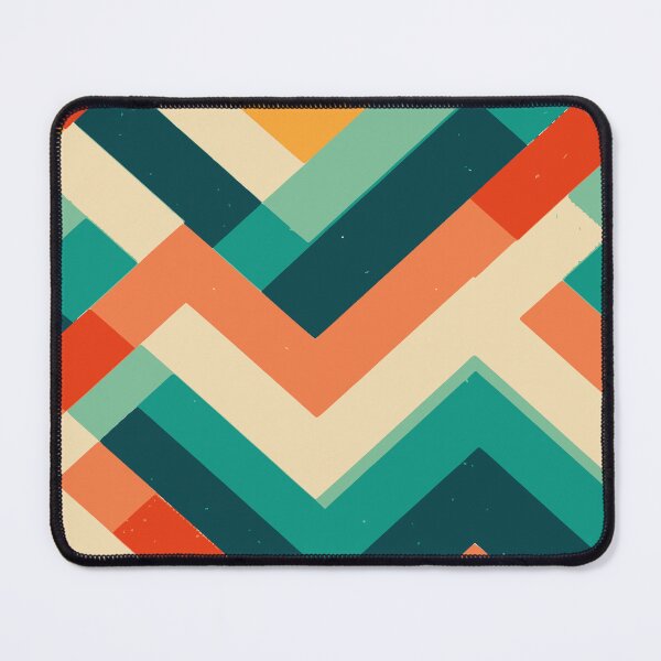 Item preview, Retro Zigzag Spectrum — Mid-Century Chevron Pattern designed and sold by zamew.