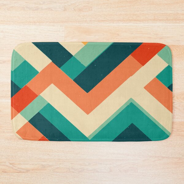 Item preview, Retro Zigzag Spectrum — Mid-Century Chevron Pattern designed and sold by zamew.