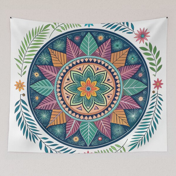 Artikelvorschau, Intricate Bohemian Mandala Design - Sacred Geometry Zen Floral Pattern entworfen und verkauft von Anime9122.