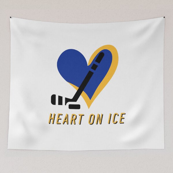 Item preview, Heart on Ice Hockey Sticker – Enemies to Lovers Romance Reader Gift designed and sold by ade-datt.