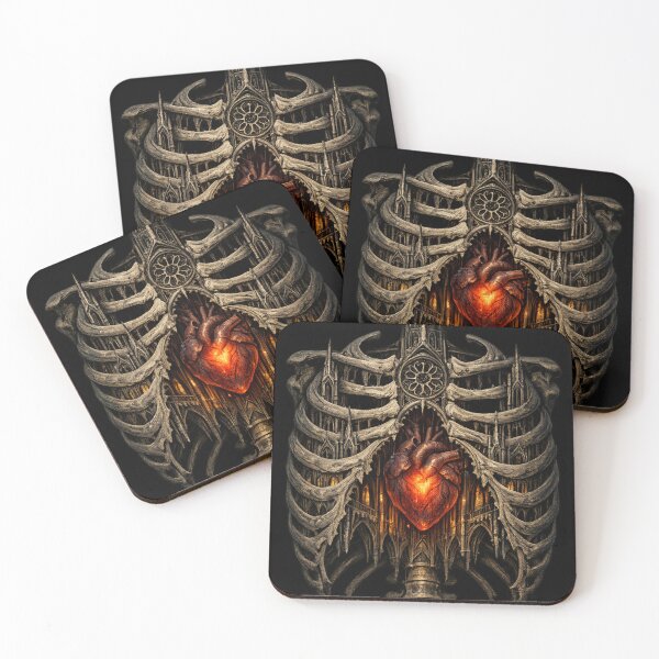 Item preview, Cathedral Ribcage With Burning Heart designed and sold by Mouraludia.