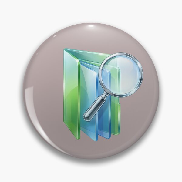 Item preview, Search Folder Icon frutiger Aero Aesthetic designed and sold by NostalgiaOS.