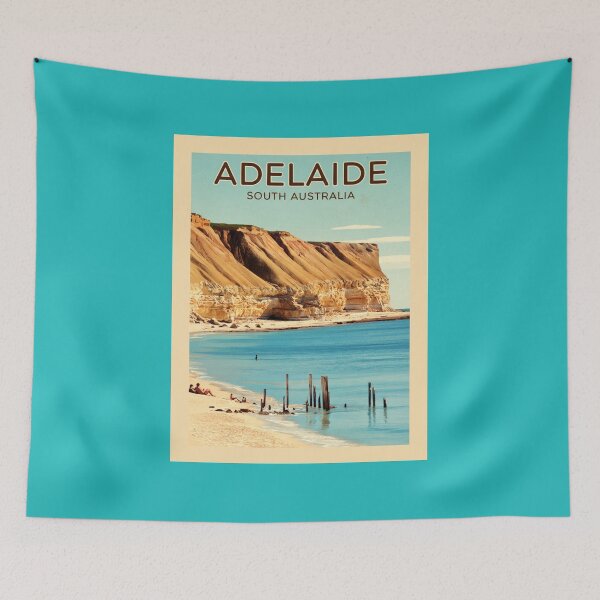 Item preview, Adelaide Vintage Poster  designed and sold by SaltCraft.