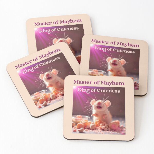 Item preview, Master of Mayhem King of Cuteness Pet Rat designed and sold by Sachie's Studio.