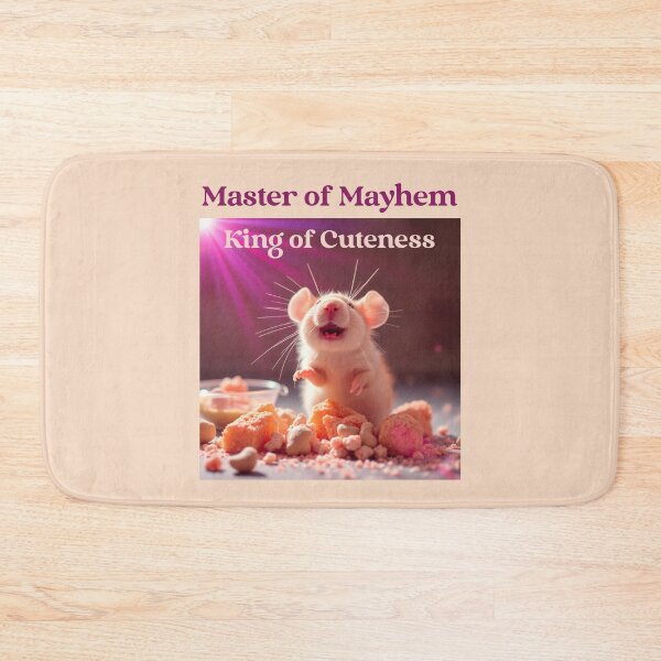 Item preview, Master of Mayhem King of Cuteness Pet Rat designed and sold by Sachie's Studio.