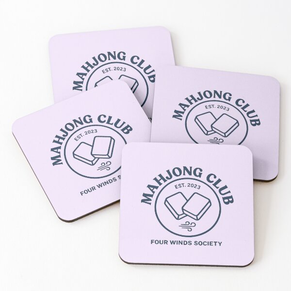 Item preview, Mahjong Club Minimalist Emblem designed and sold by postmarkpaw.