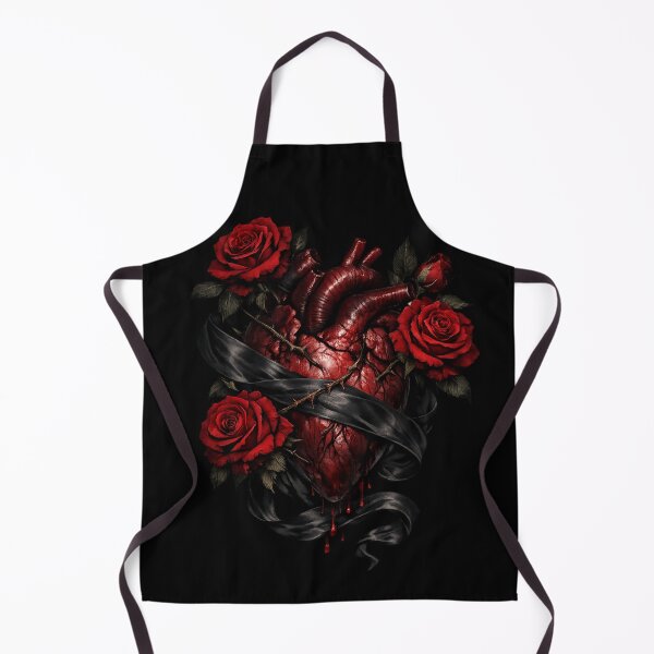 Item preview, Anatomical Heart Bound With Roses and Silk designed and sold by Mouraludia.