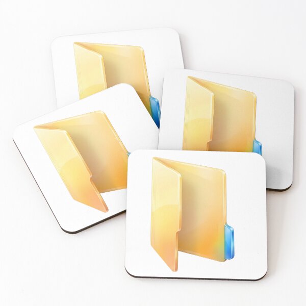 Item preview, Glossy Yellow Folder Icon 3D designed and sold by NostalgiaOS.