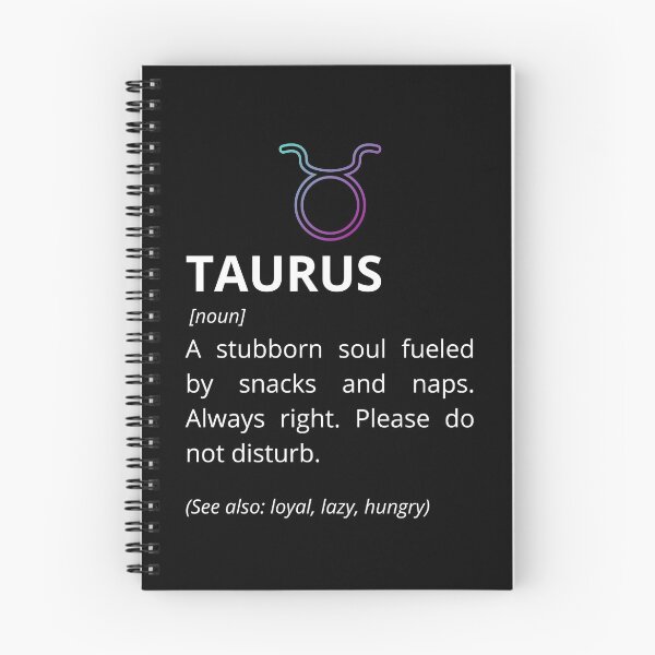 Item preview, Taurus Definition - Funny Zodiac Dictionary Gift designed and sold by Freddie's Design Studio.