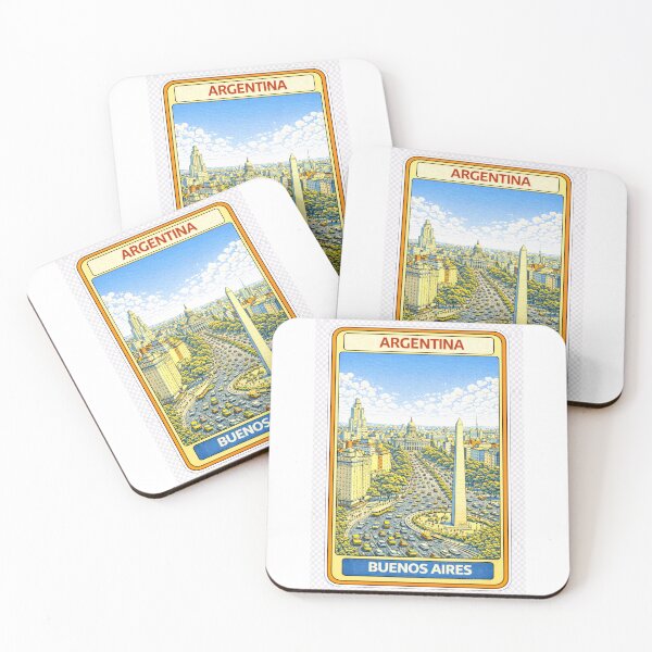 Item preview, Buenos Aires Argentina Vintage Travel Poster Card designed and sold by CLOUTKULT.