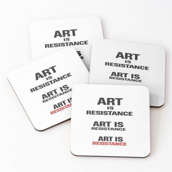 Item preview, Art Is Resistance Typography Design designed and sold by RetroPop23.