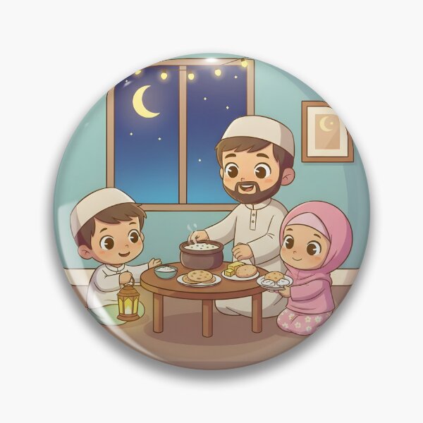 Item preview, Cute Family Suhoor Ramadan Preparation designed and sold by WowDezign.