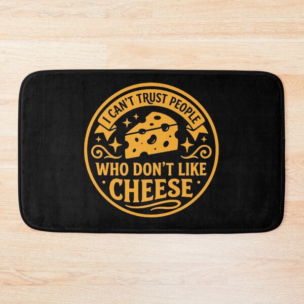 Item preview, I Cant Trust People Who Dont Like Cheese – Funny Cheese Lover Foodie Quote designed and sold by gunaone-design.