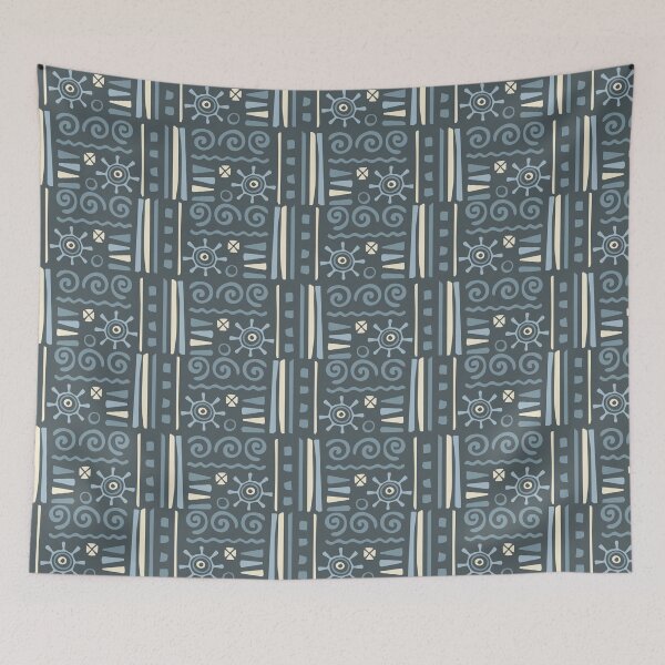 Item preview, Modern Totemic Tessellation - Ethnic Polynesian Tribal  - Gifts For Husband designed and sold by RoyalStarsPatts.