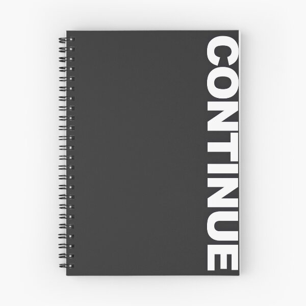 Item preview, CONTINUE — White Minimal Bold Type Statement designed and sold by WORDPAUSE.