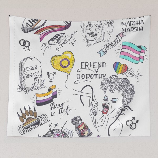 Item preview, PRIDE Flash Sheet designed and sold by Elle’s Bears & Friends.