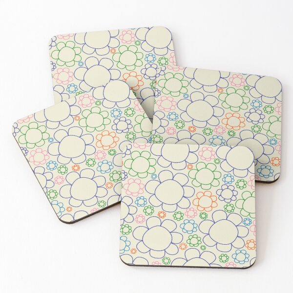 Item preview, Cheerful Doodle Flowers Retro Floral Pattern designed and sold by kierkegaard.
