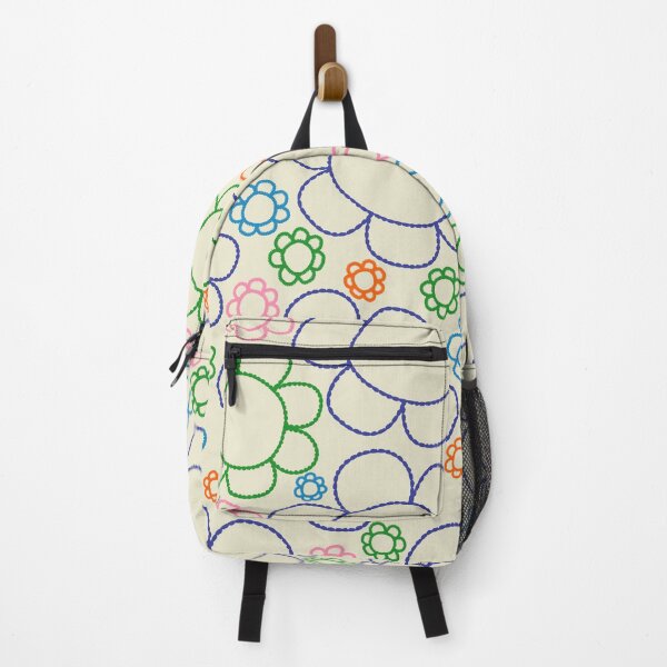Item preview, Cheerful Doodle Flowers Retro Floral Pattern designed and sold by kierkegaard.