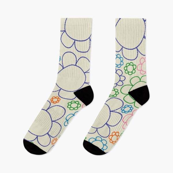 Item preview, Cheerful Doodle Flowers Retro Floral Pattern designed and sold by kierkegaard.