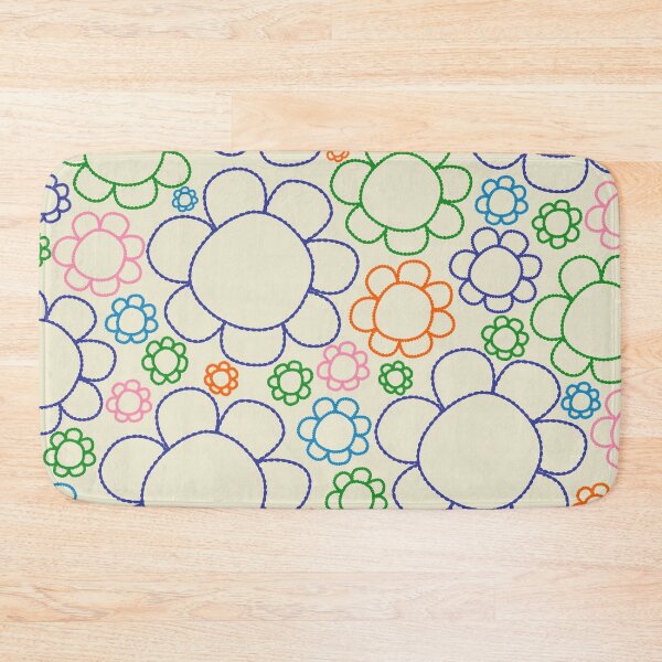 Item preview, Cheerful Doodle Flowers Retro Floral Pattern designed and sold by kierkegaard.