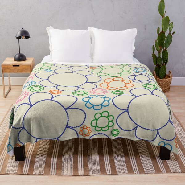 Item preview, Cheerful Doodle Flowers Retro Floral Pattern designed and sold by kierkegaard.